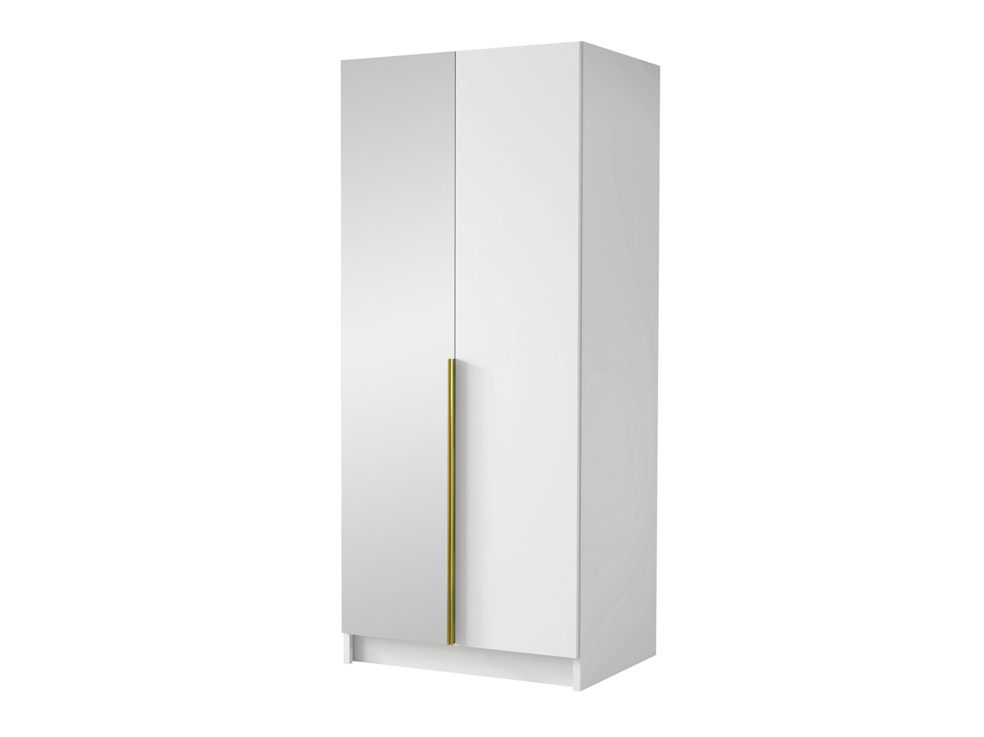 Kleiderschrank Closico Staton II (Weiss + Gold)
