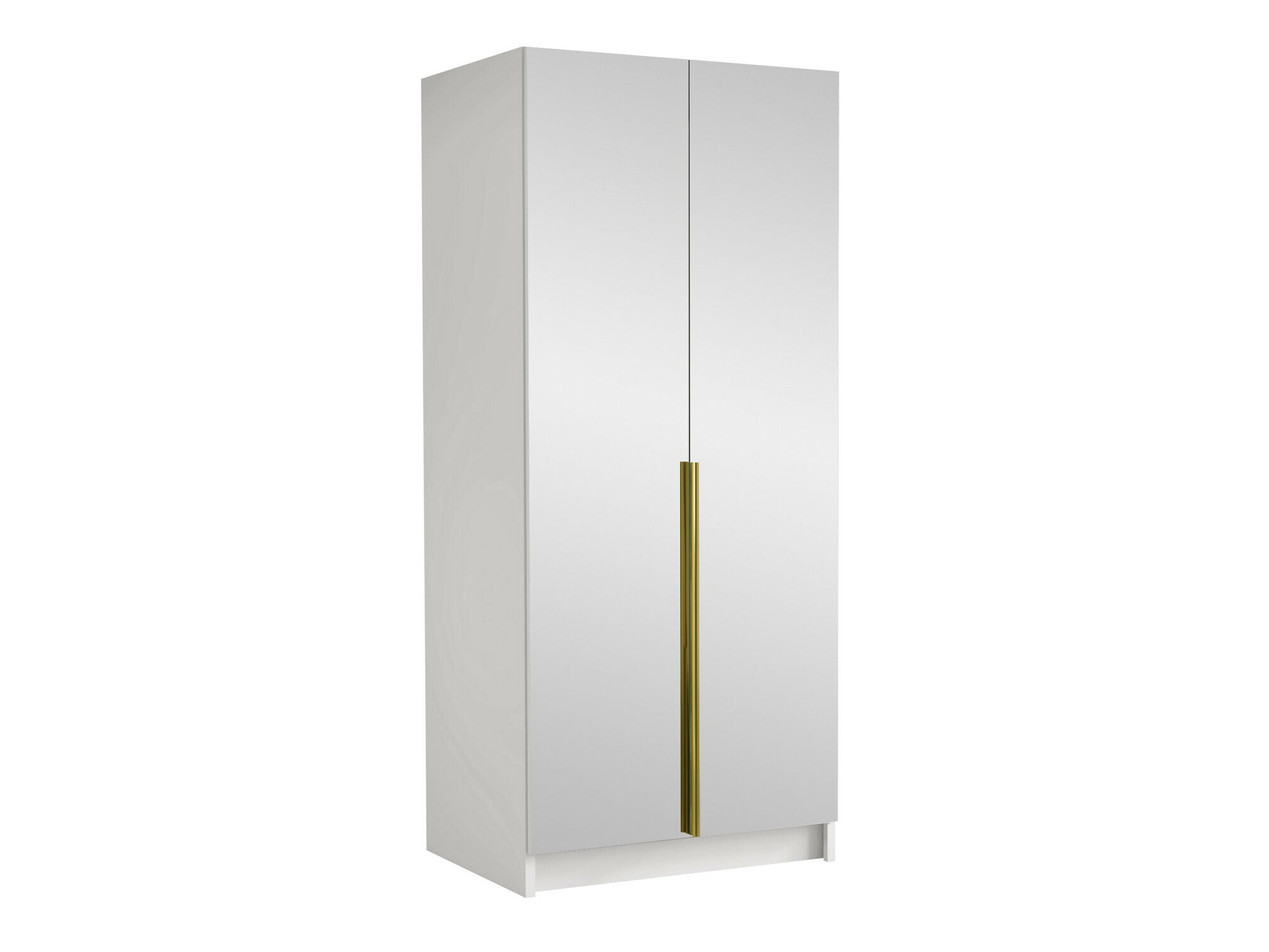 Kleiderschrank Closico Staton III (Weiss + Gold)