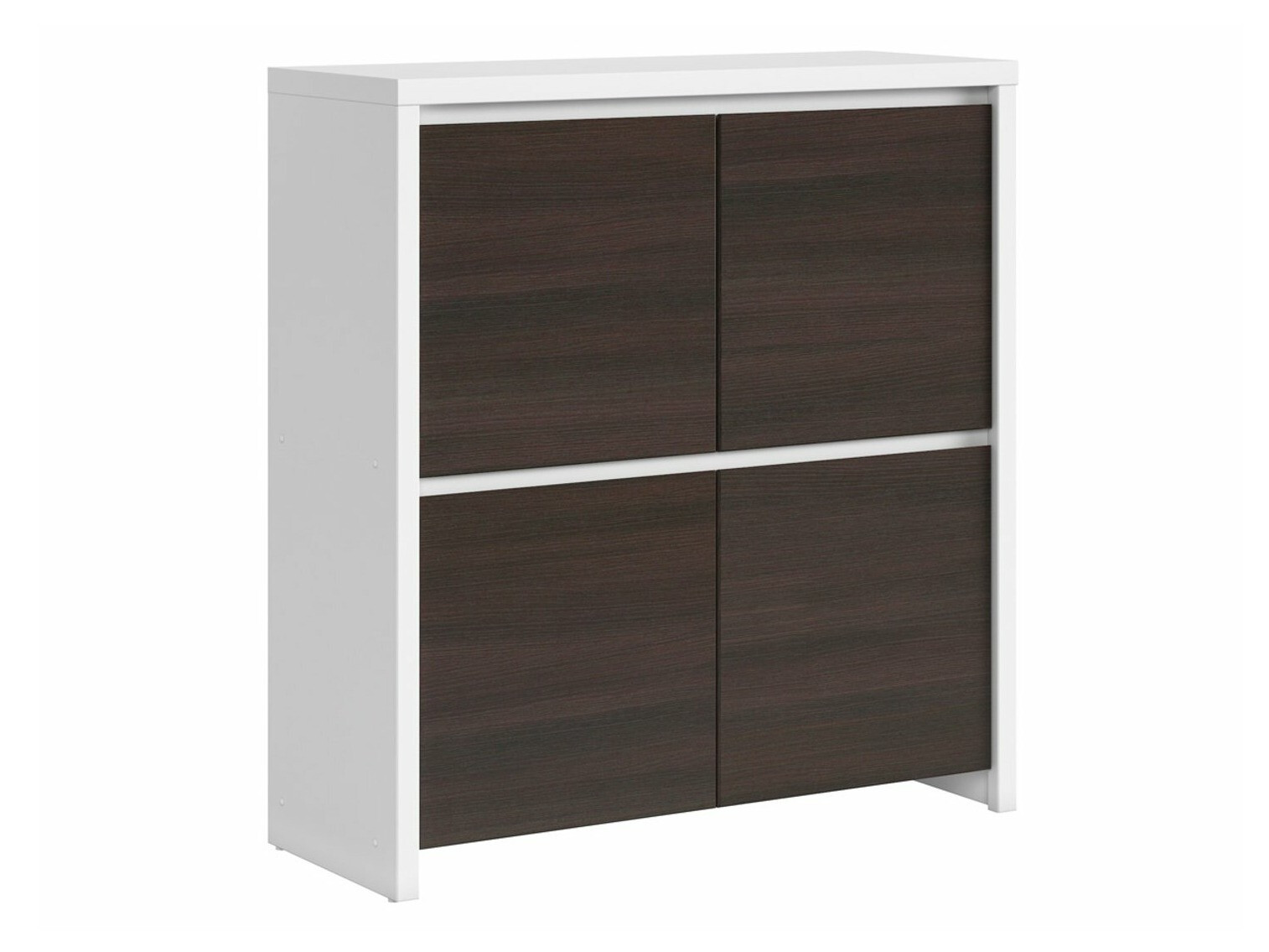 Sideboard Nolroma 104 (Weiss + Wenge)