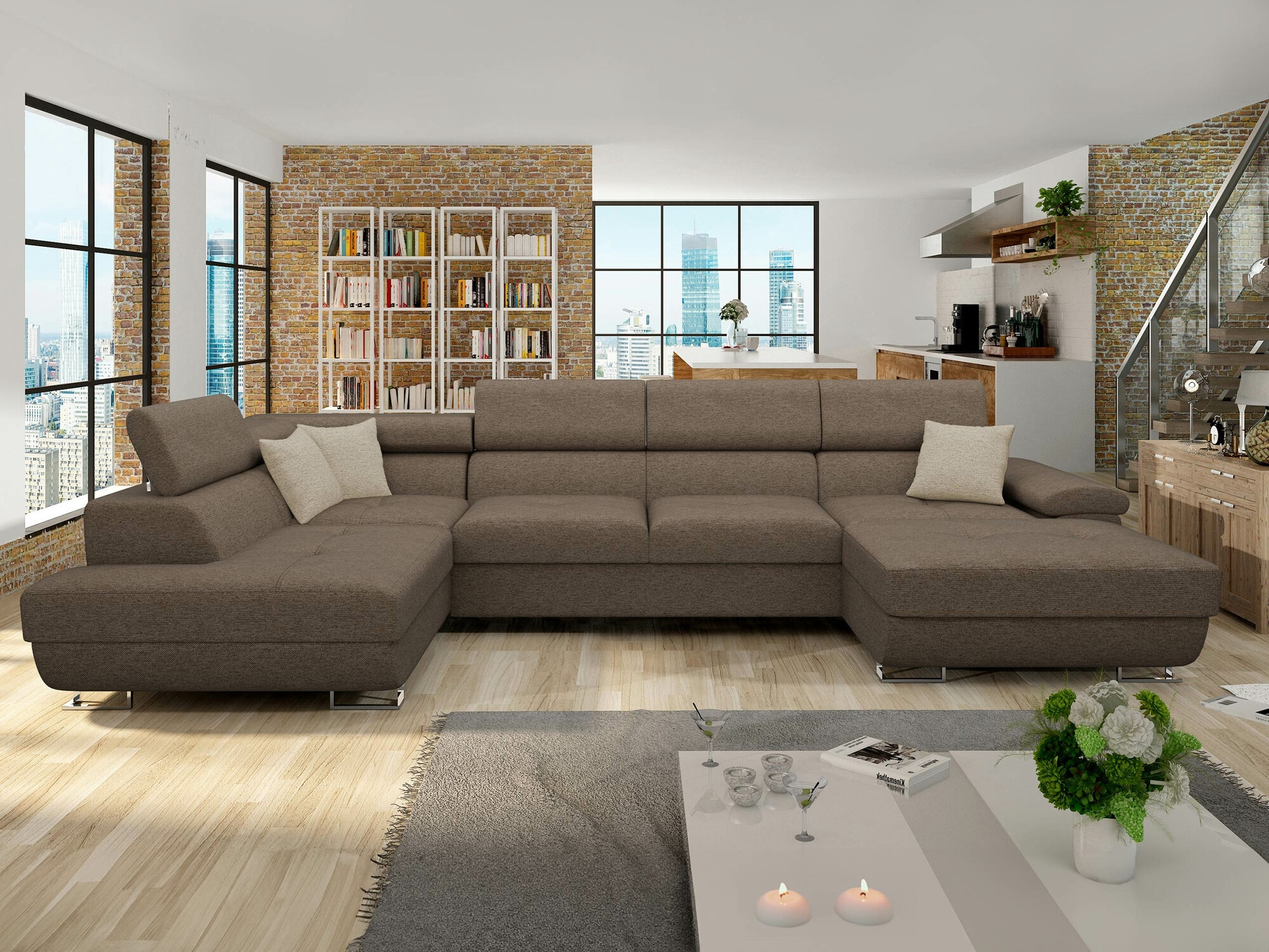 Ecksofa Comfivo Ruta IV (Matana 19 + Matana 17)