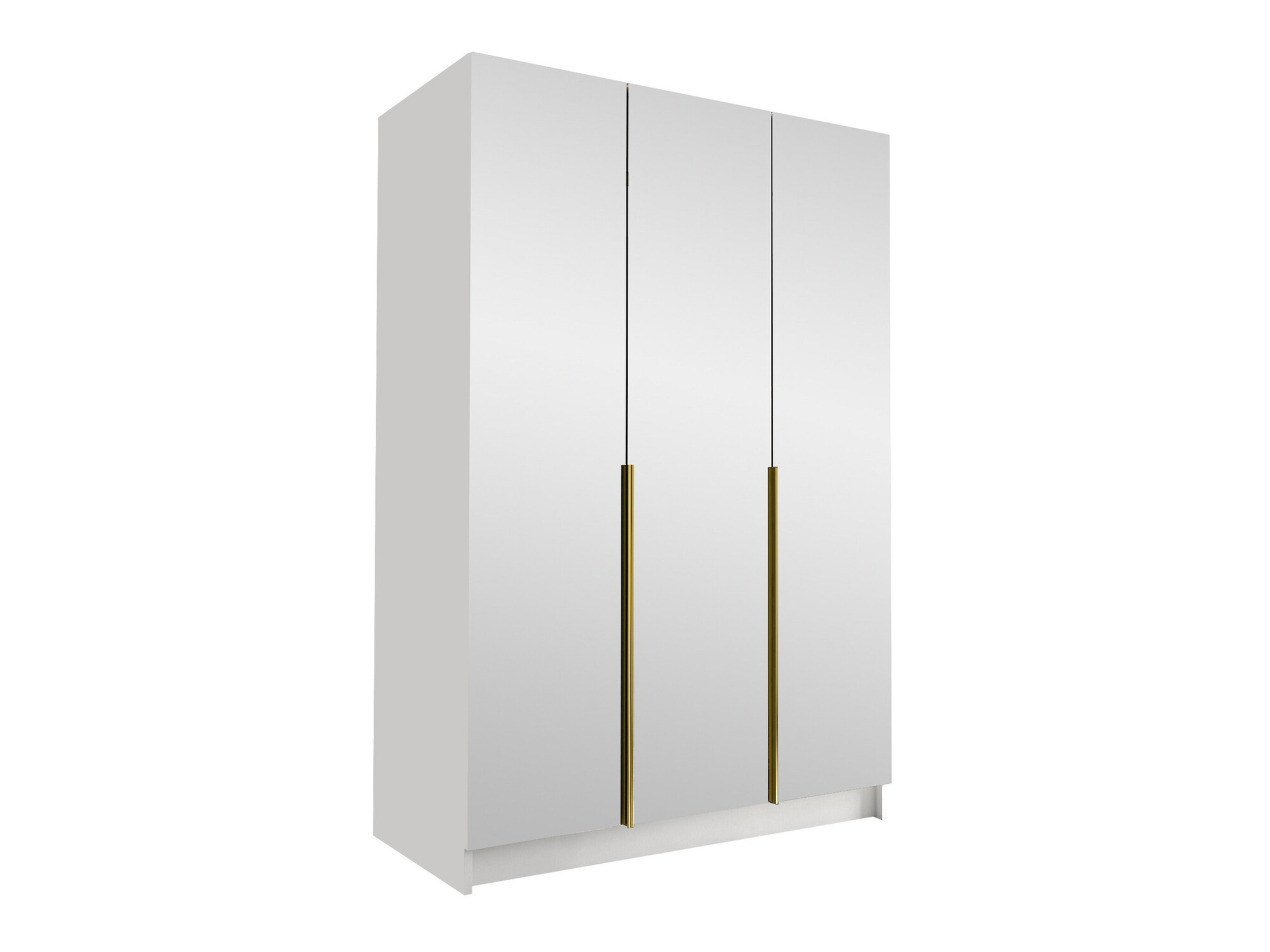 Kleiderschrank Closico 196 (Weiss + Gold)