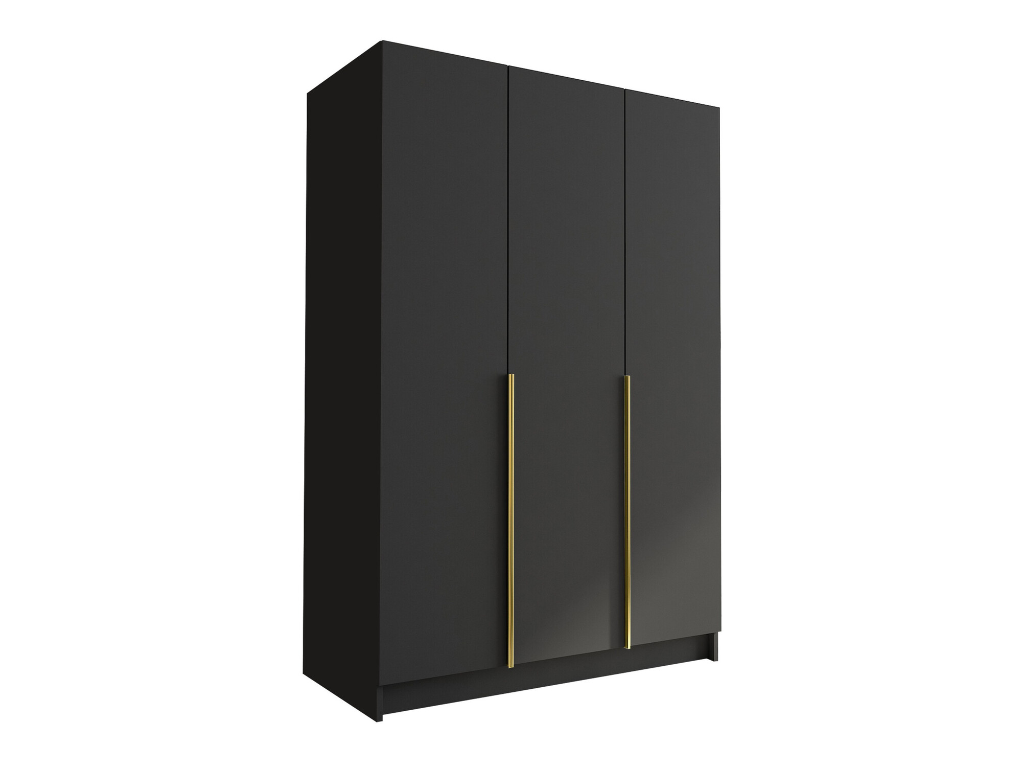 Kleiderschrank Closico Decoron I (Schwarz + Gold)