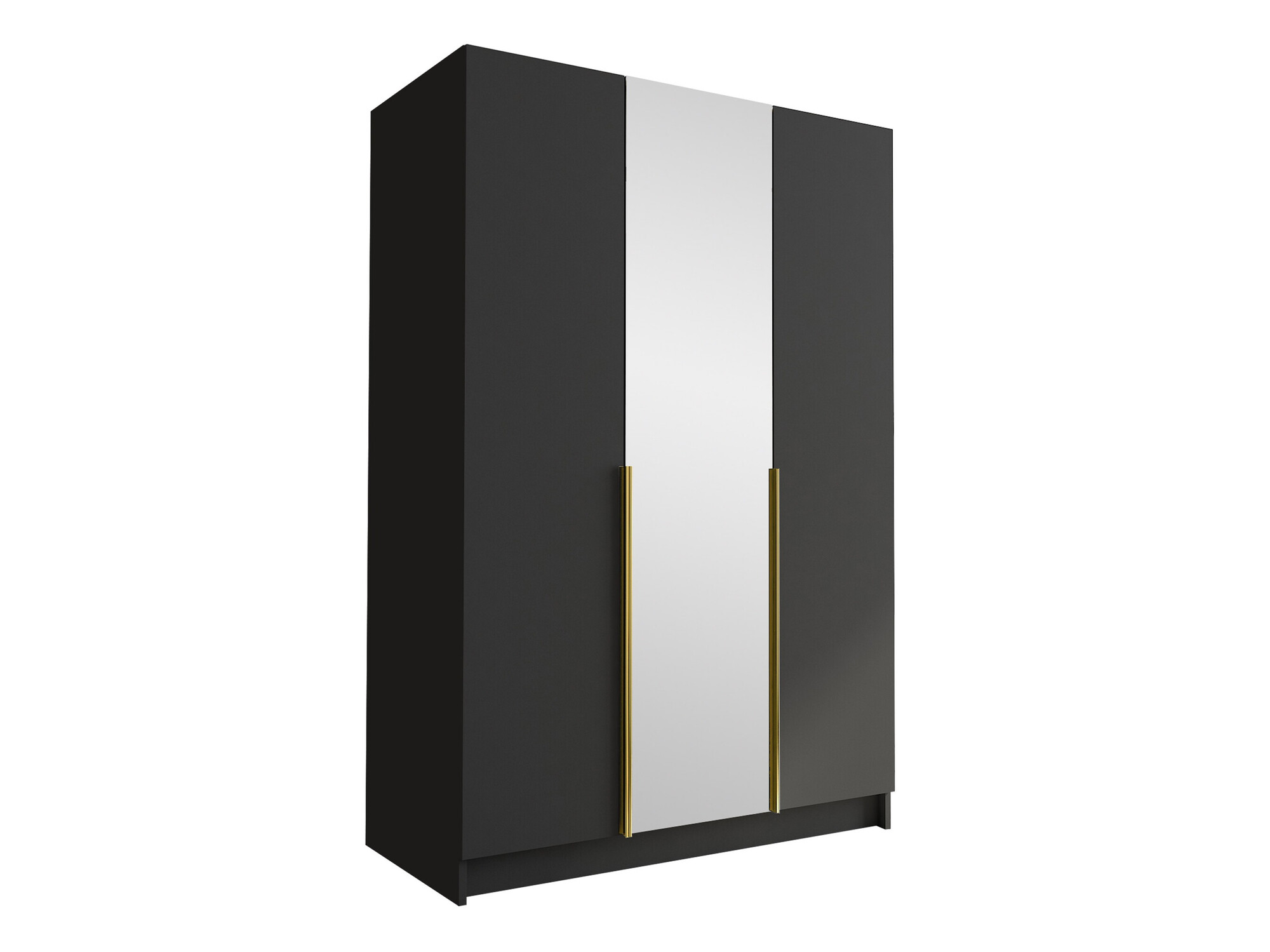 Kleiderschrank Closico Decoron II (Schwarz + Gold)