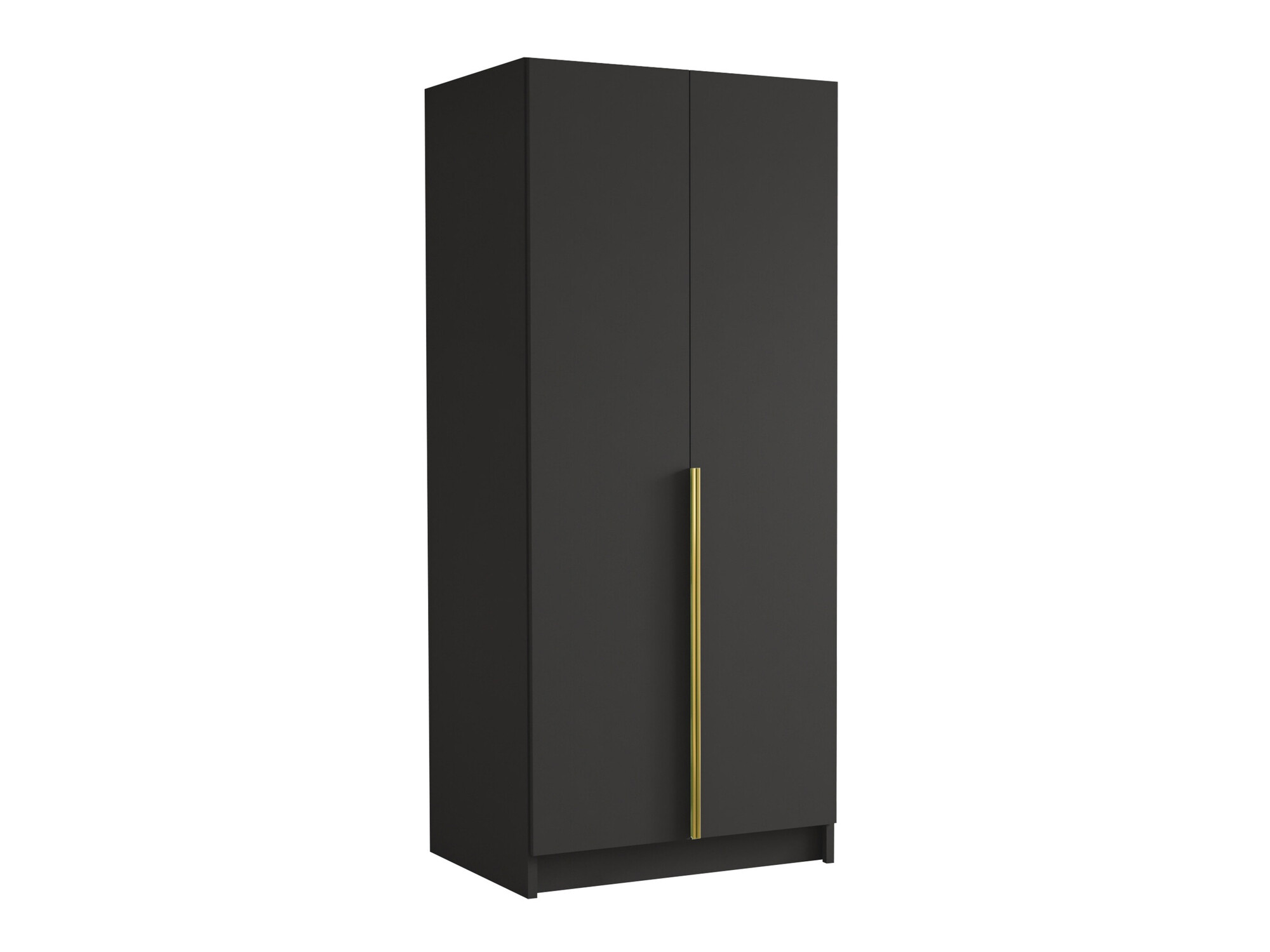 Kleiderschrank Closico Staton I (Schwarz + Gold)