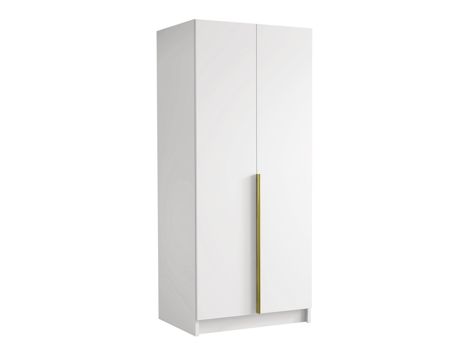 Kleiderschrank Closico Staton I (Weiss + Gold)