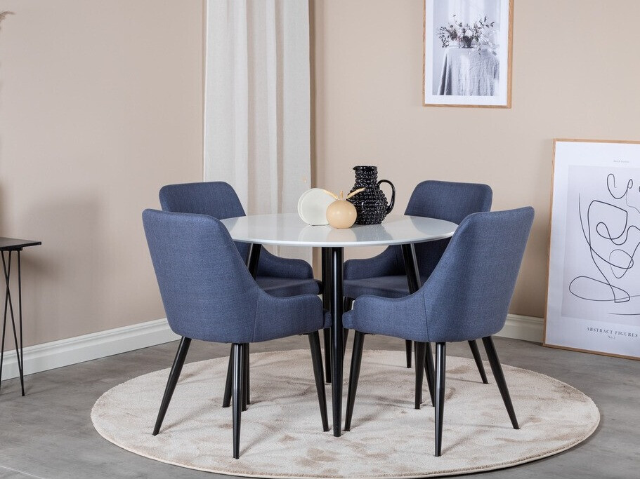 Stuhl Dallas 114 (Blau + Schwarz)