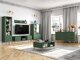 Wohnzimmer-Sets Flonovu 109 (Dunkelgrün + Gold)