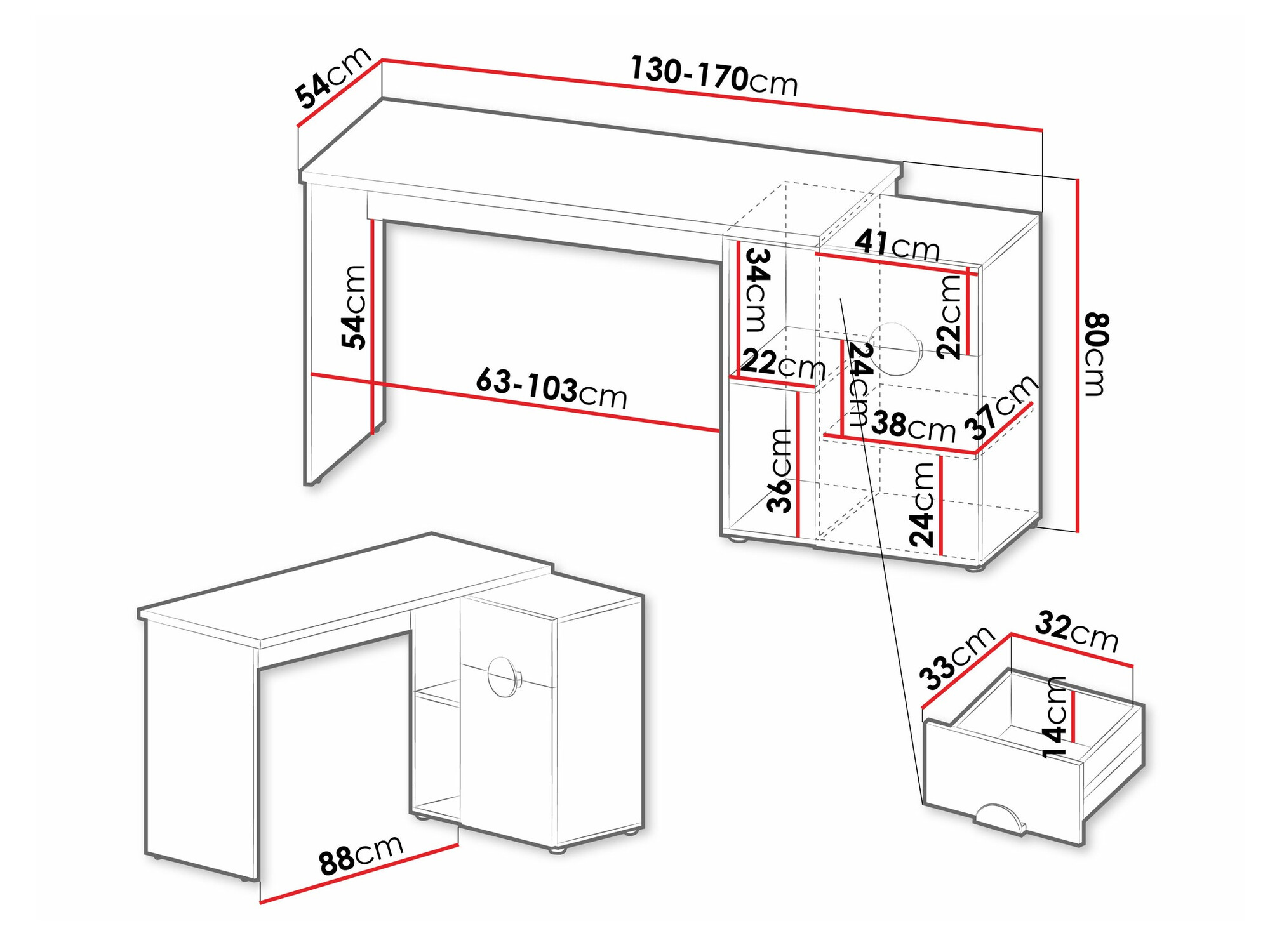 Bürotisch Morsoru 107