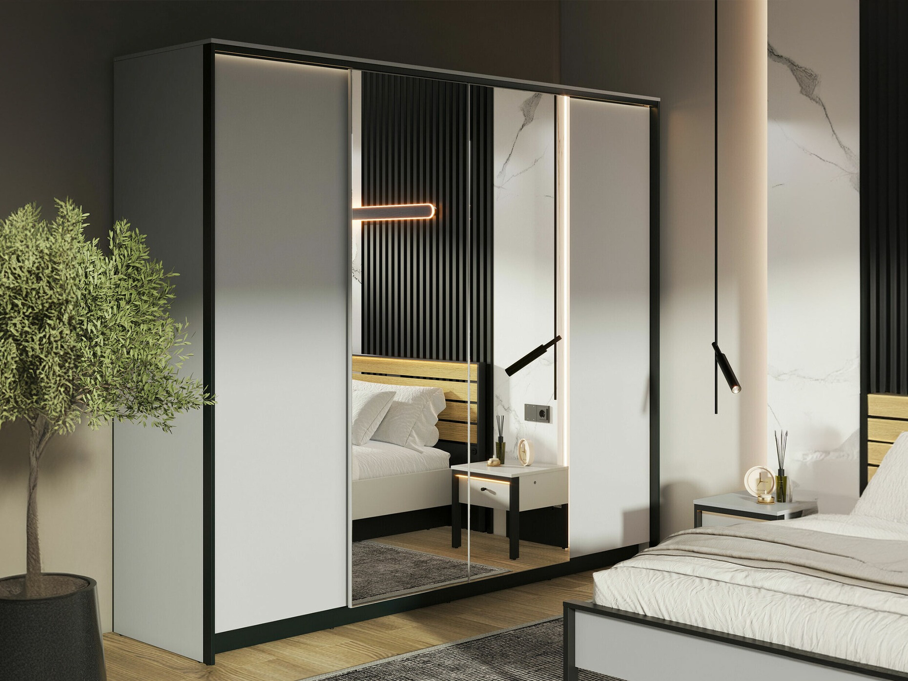 Kleiderschrank Almela 100