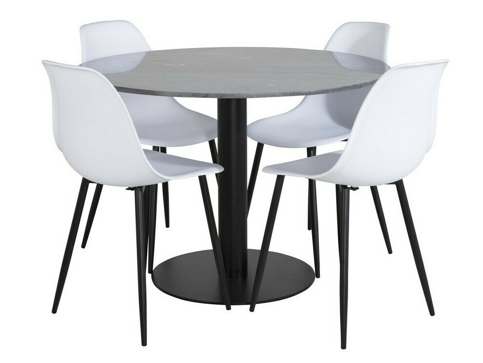 Essgruppe Dallas 2630 (Weiss + Schwarz)