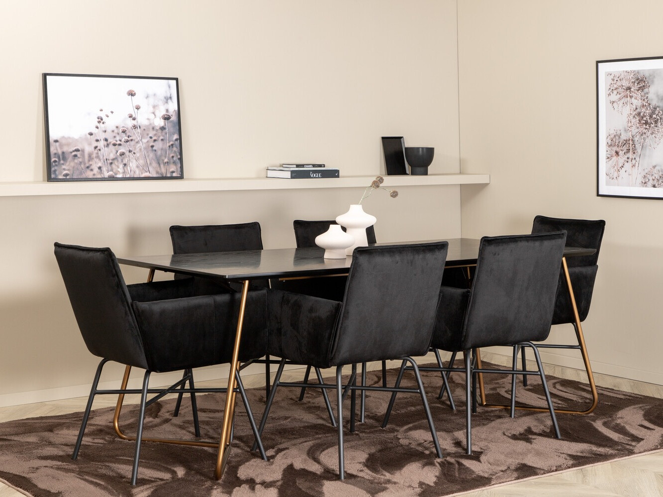 Essgruppe Dallas 2718 (Schwarz)