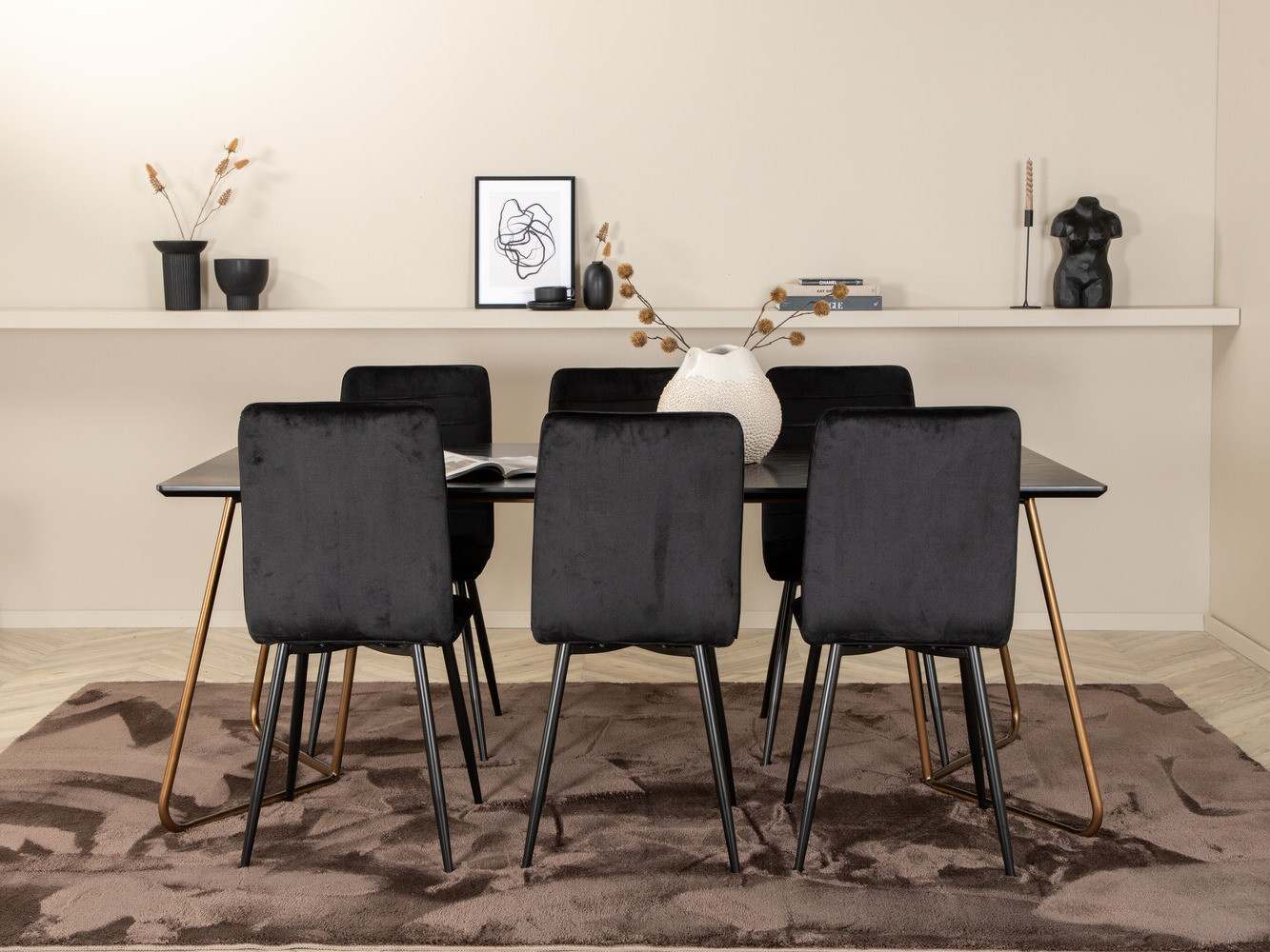 Essgruppe Dallas 2724 (Schwarz)