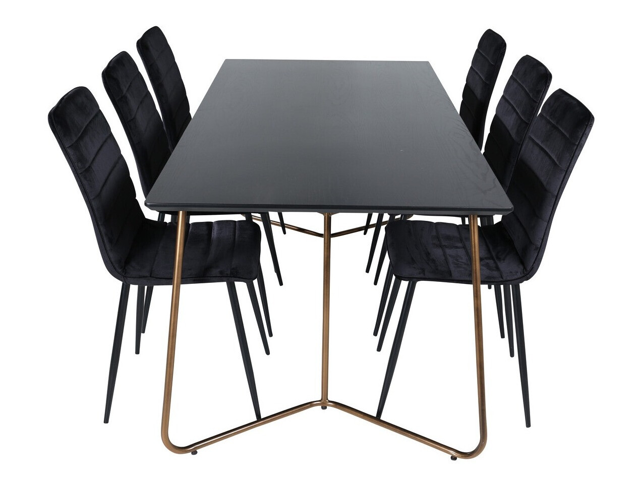 Essgruppe Dallas 2724 (Schwarz)