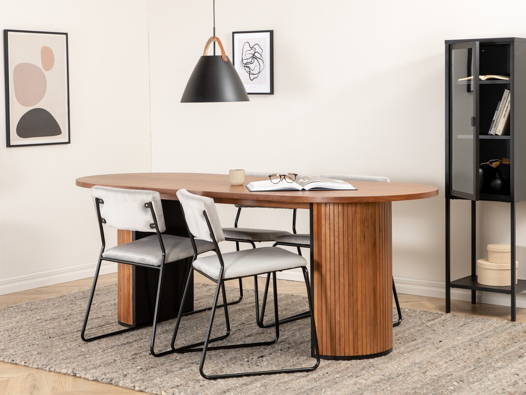 Essgruppe Dallas 2741 (Hellgrau + Schwarz)