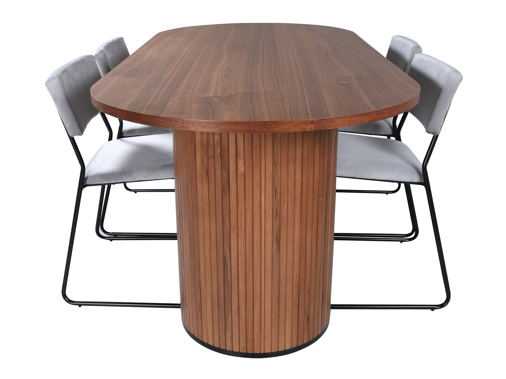 Essgruppe Dallas 2741 (Hellgrau + Schwarz)