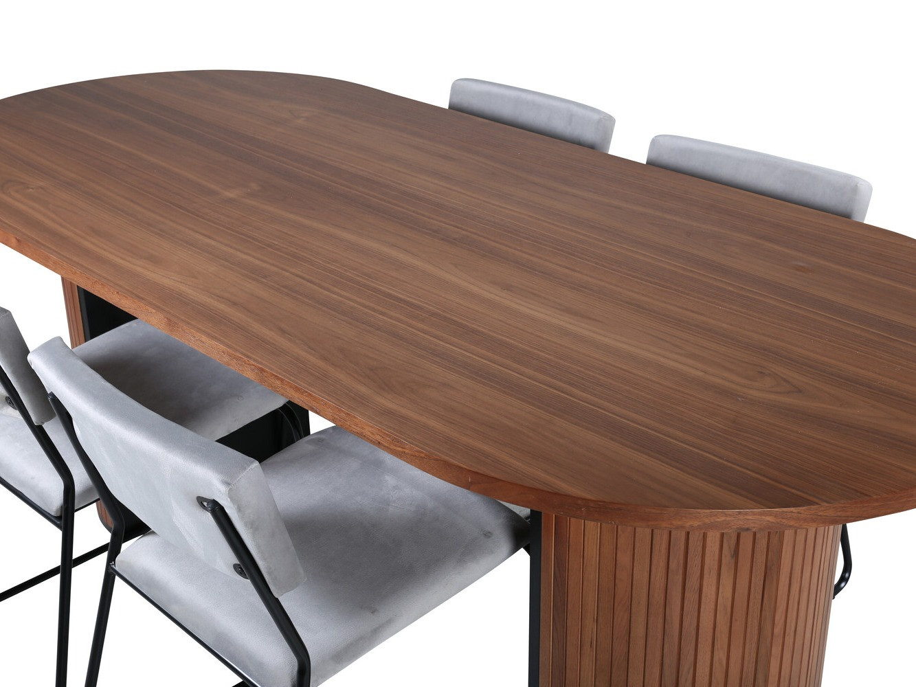 Essgruppe Dallas 2741 (Hellgrau + Schwarz)