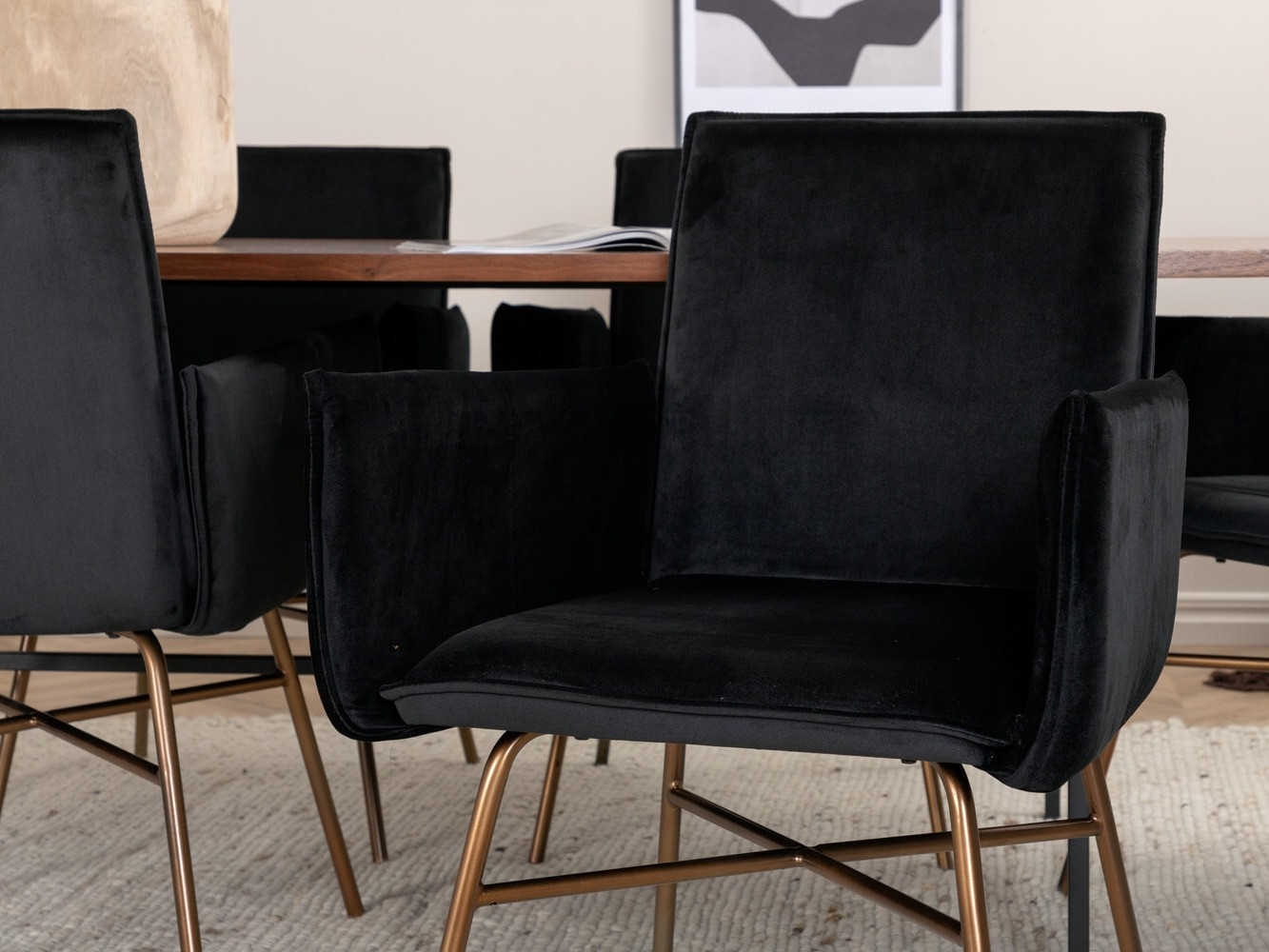 Essgruppe Dallas 2787 (Schwarz + Kupfer)