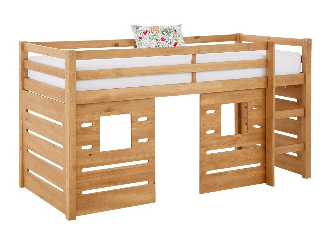 Hohes Bett Ruvfiva 104 (Kiefernholzoptik)