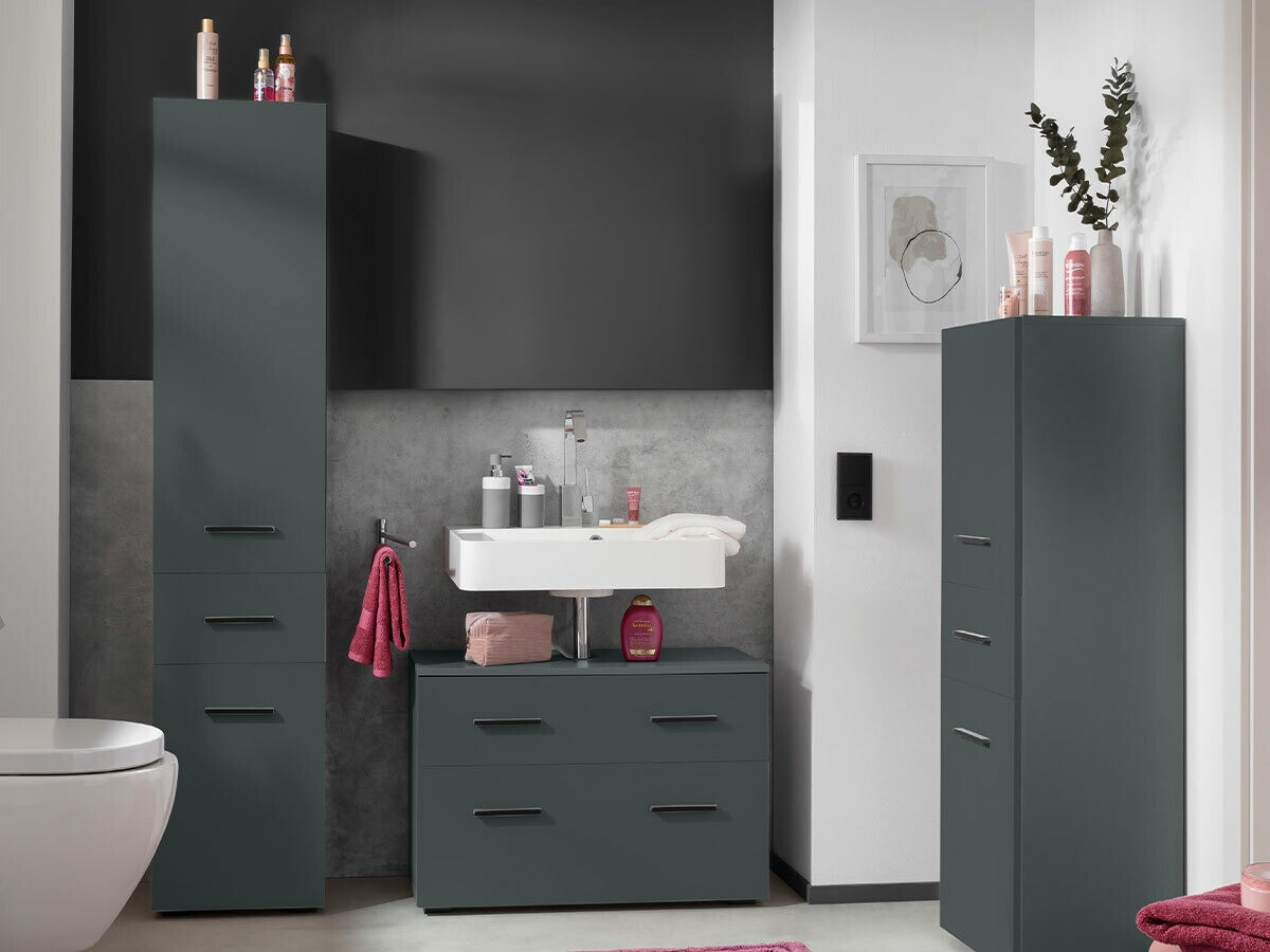Badezimmer-Set Larlori 105 (Anthrazit)