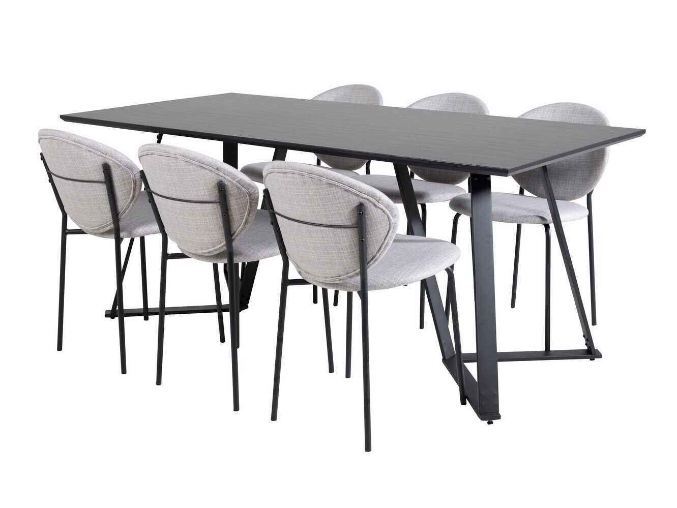 Essgruppe Dallas 1970 (Schwarz + Grau)