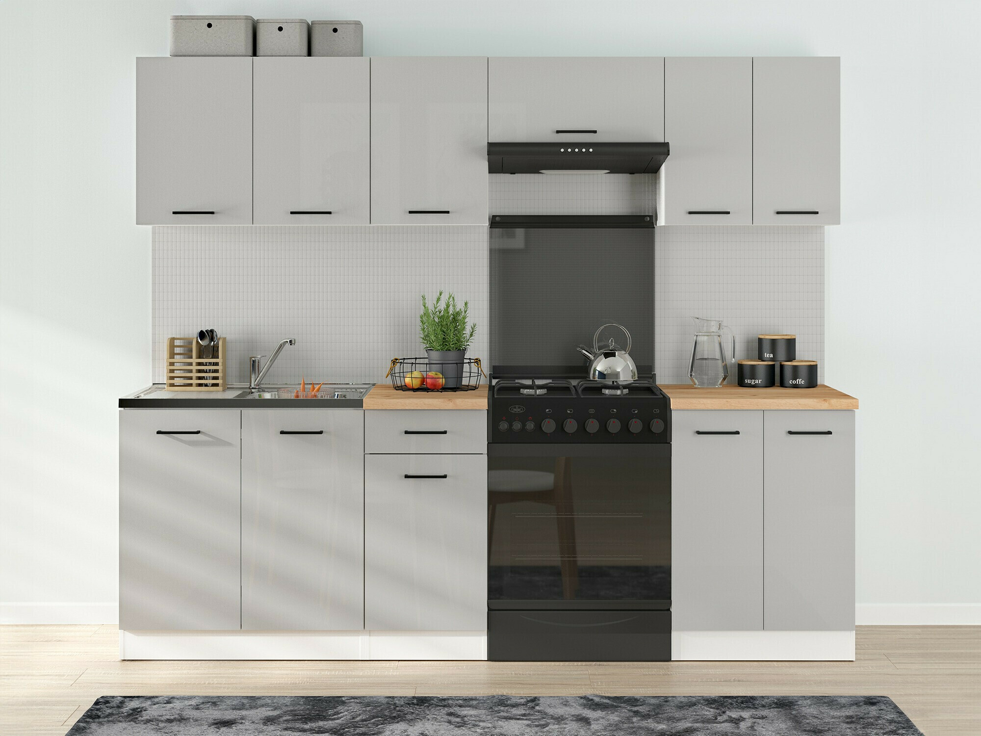 Modulares Küchenset Line Grey 120