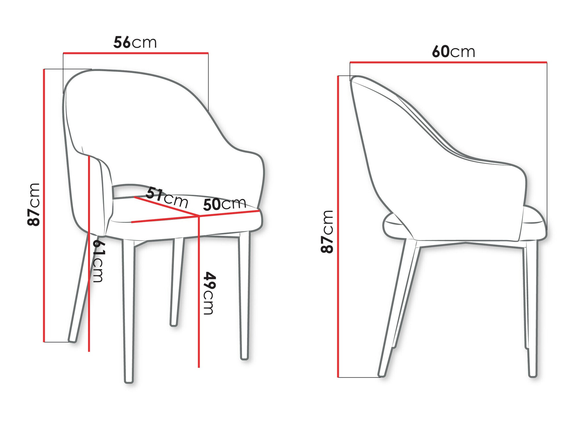 Stuhl Jackson 116 (Magic Velvet 2250)