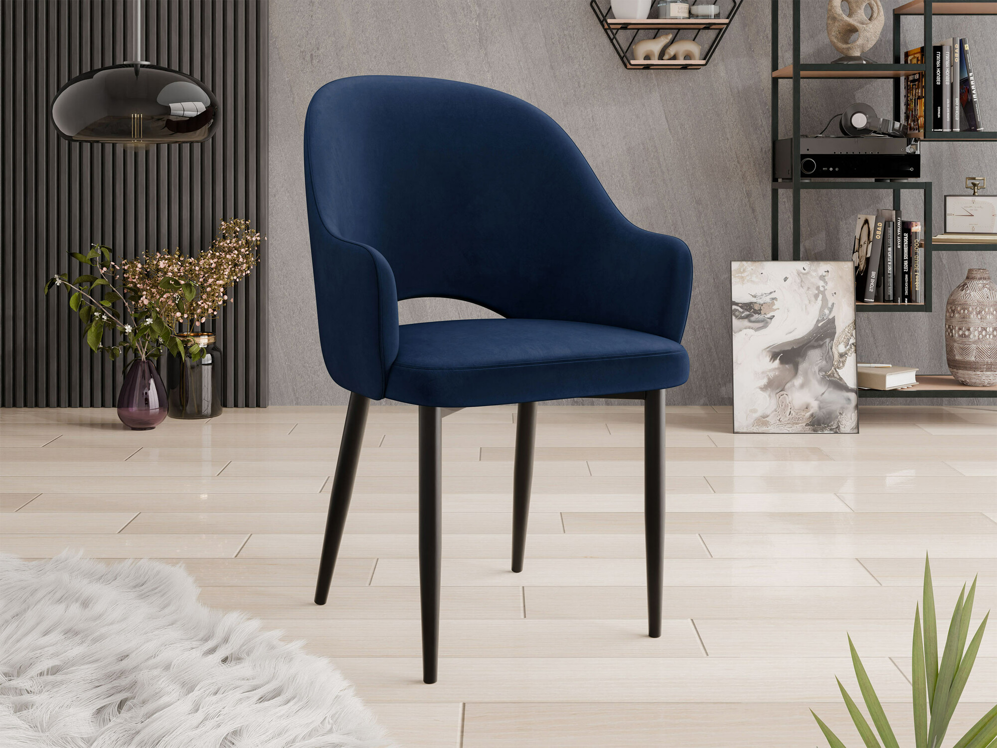 Stuhl Jackson 116 (Schwarz + Magic Velvet 2216)