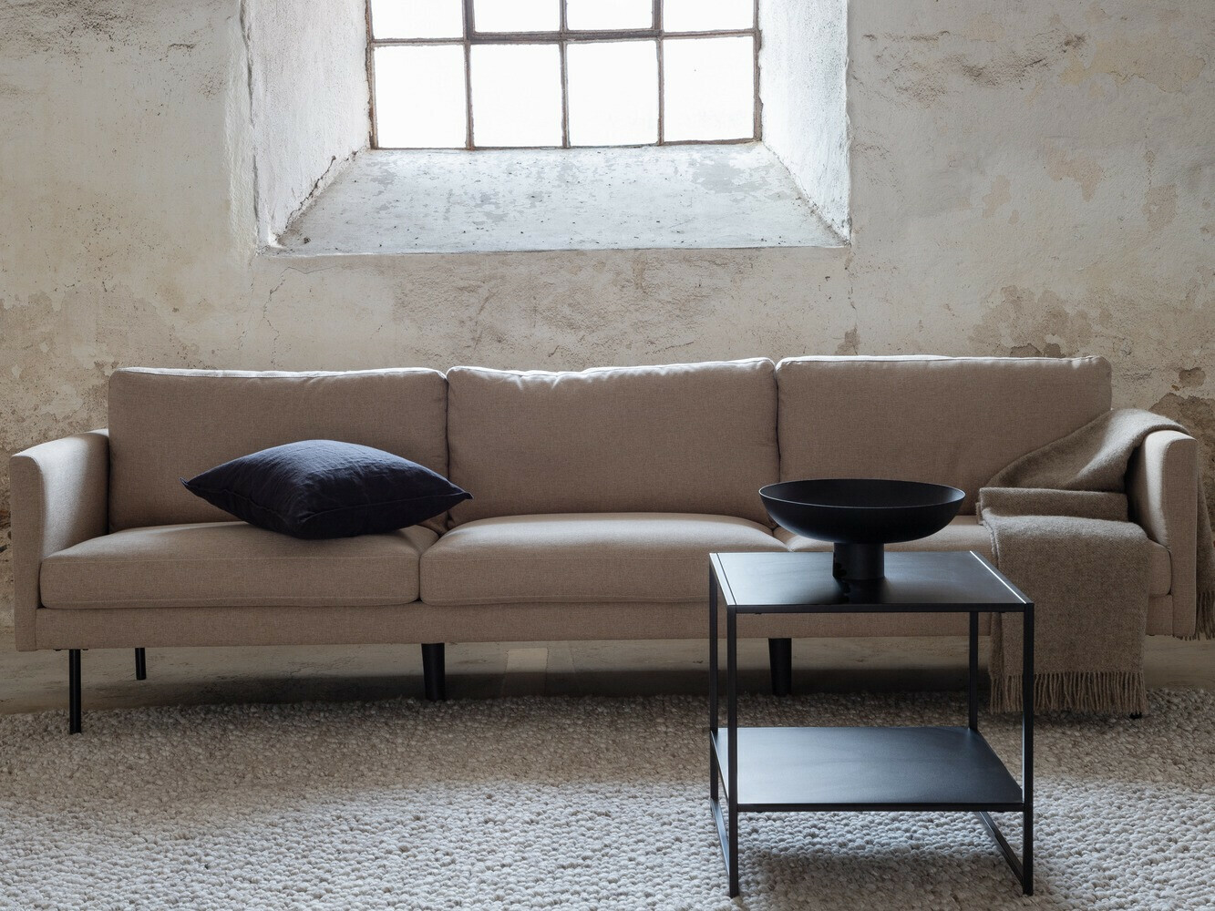 Sofa Fercame 103 (Braun + Schwarz)