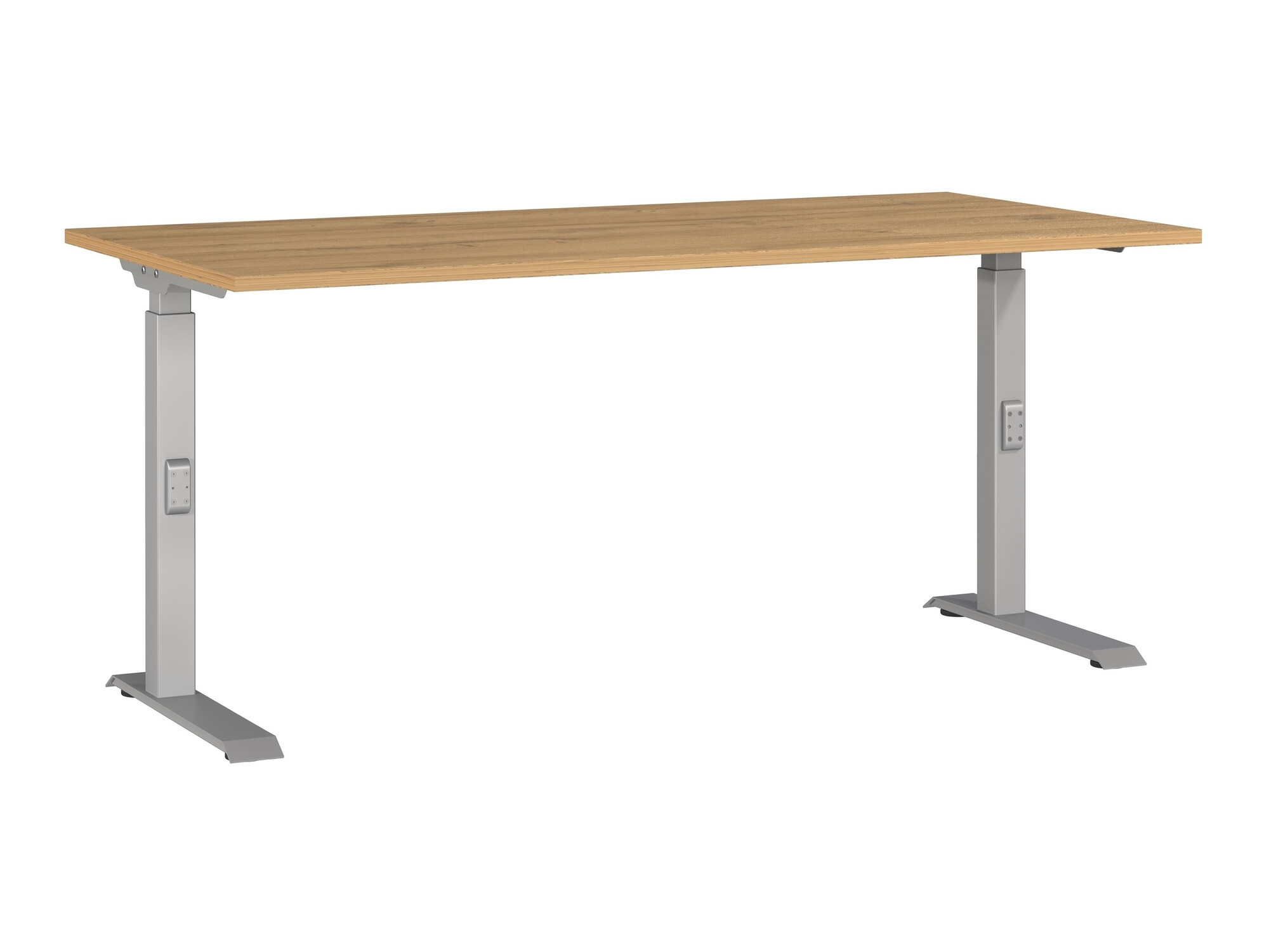 Bürotisch Sacramento 421 (Grandson Eichenholzoptik + Silber)