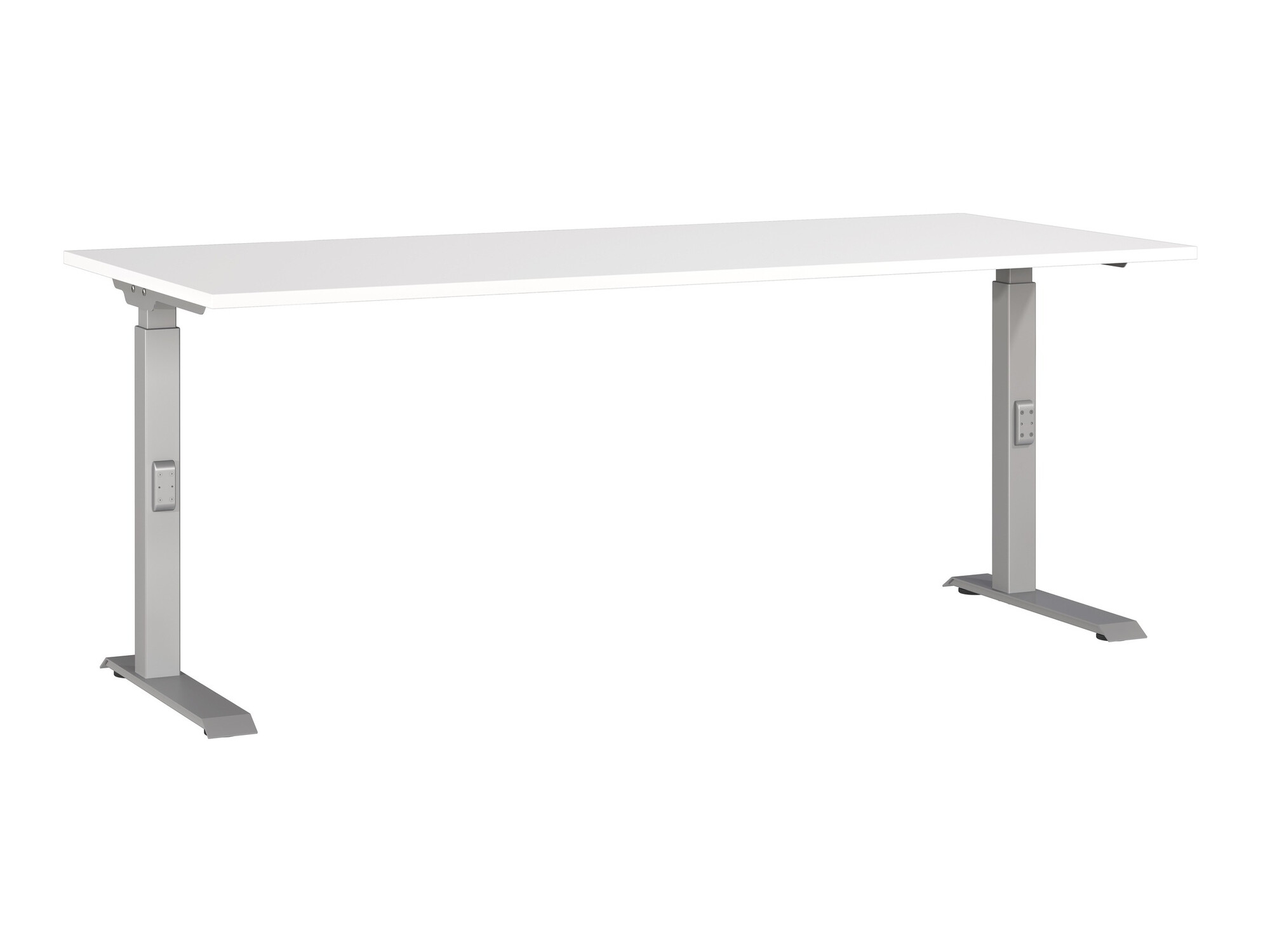Bürotisch Sacramento 422 (Weiss + Silber)