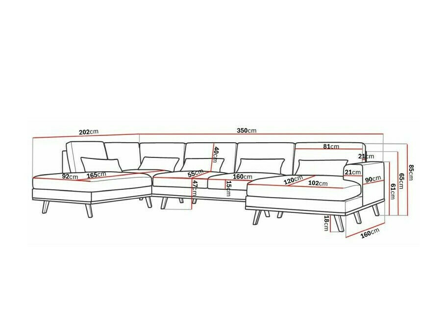 Ecksofa Floromo 101 (Monolith 95)