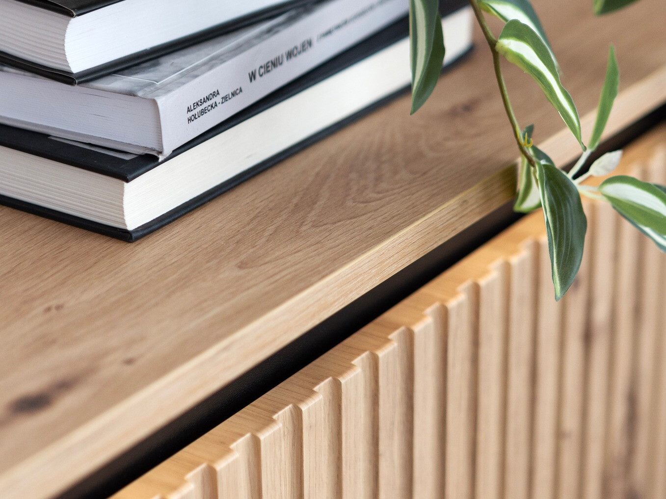 TV-Möbel Fernolu 105 (Artisan Eichenholzoptik + Schwarz)