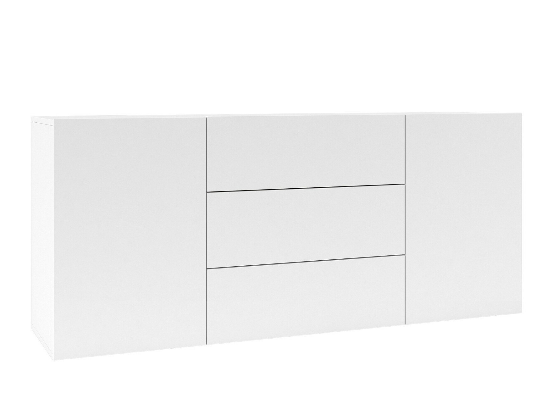 Kommode Revmiru 103 (Weiss + Wotan Eiche)