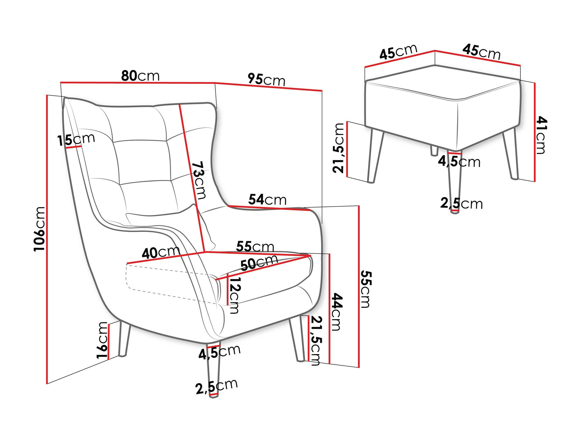 Sessel Comfivo Ulmus V (Poso 05)