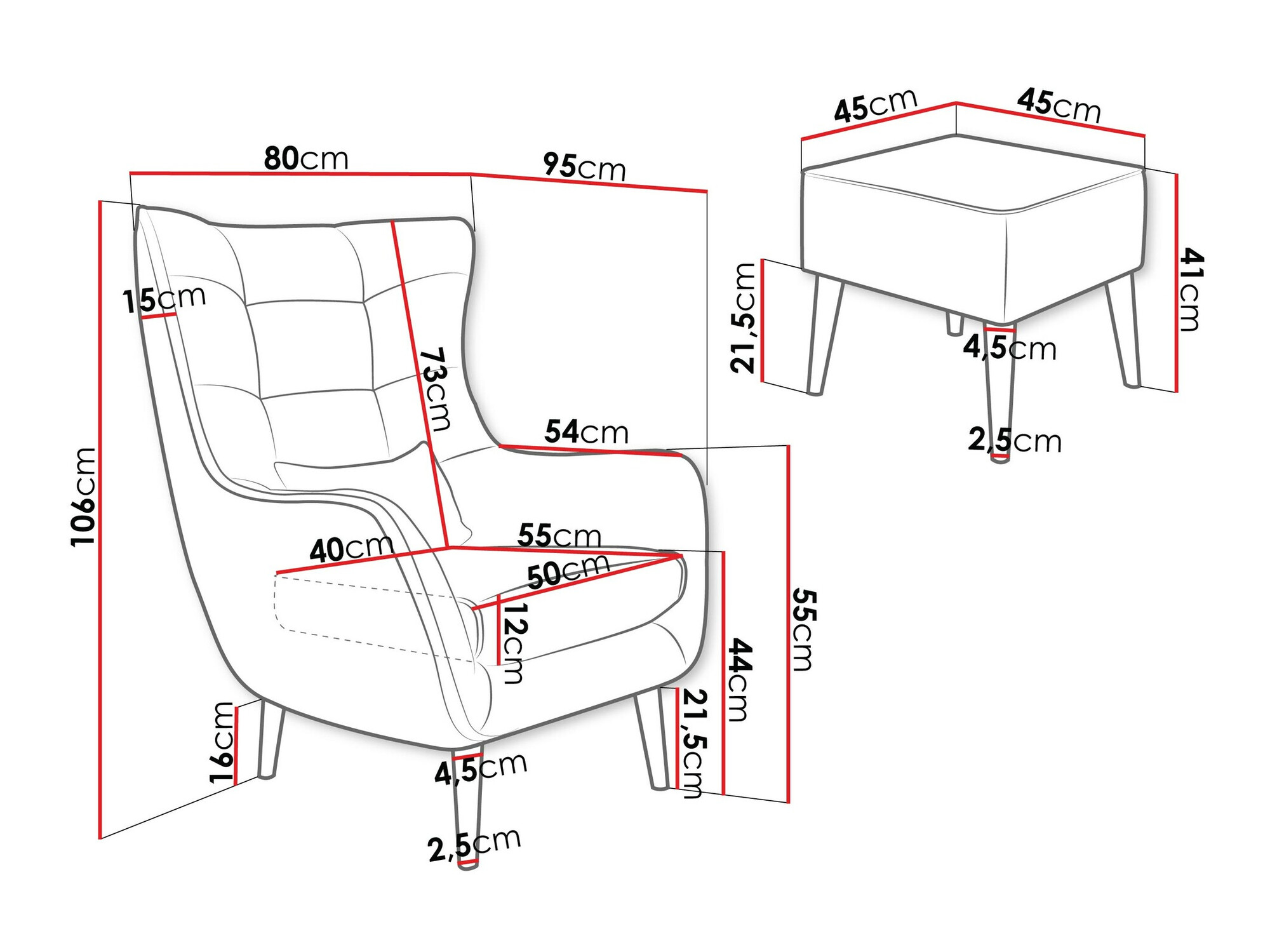 Sessel Comfivo Ulmus V (Poso 100)