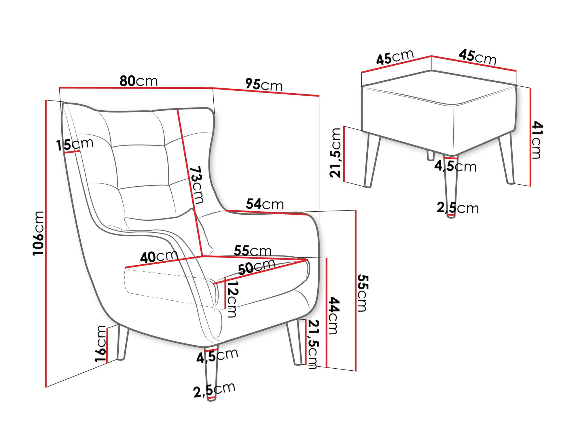 Sessel Comfivo Ulmus V (Poso 52)