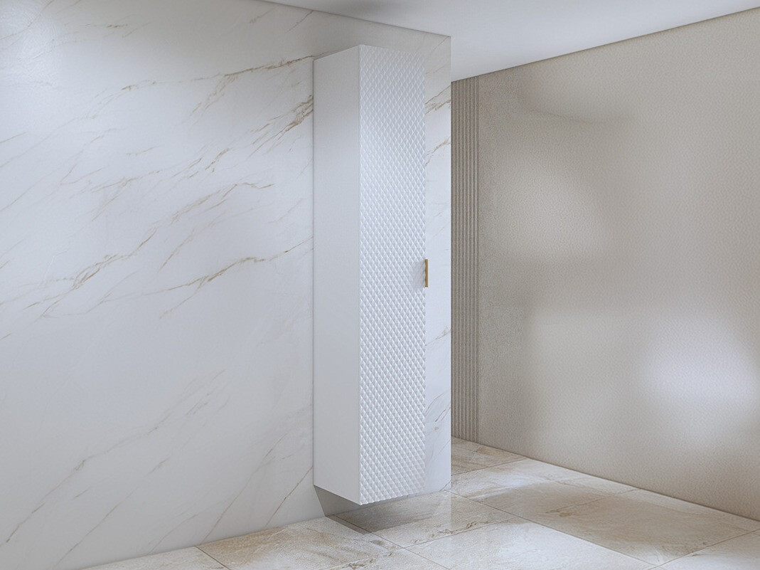 Wandhängeschrank für Badezimmer Liretu 105 (Weiss)