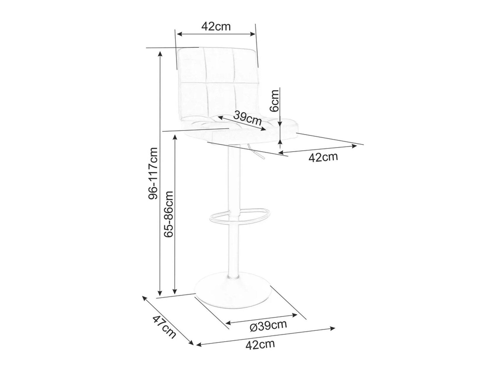 Barstuhl Detroit 496 (Grün)