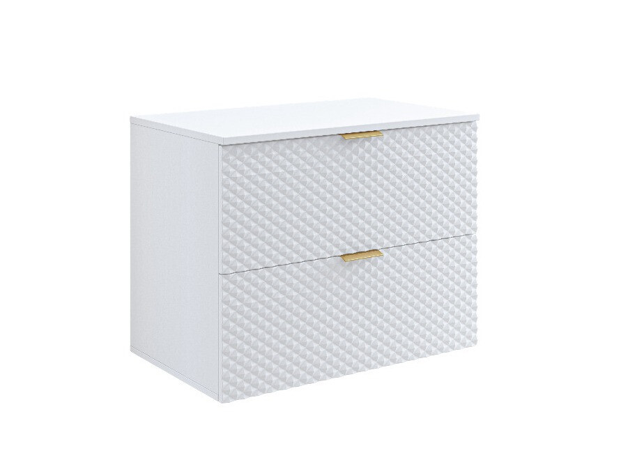 Wandhängender Waschtischunterschrank Liretu 107 (Weiss)