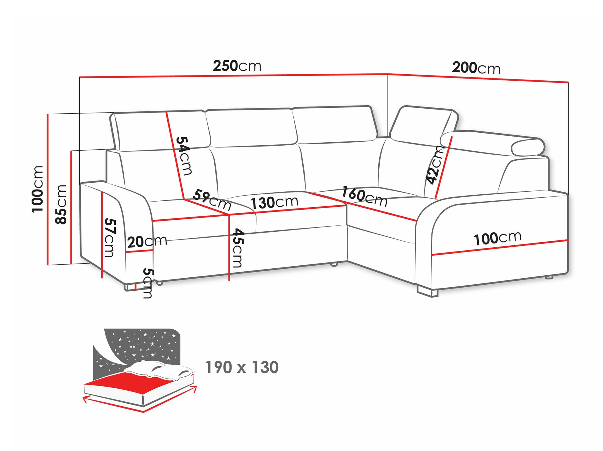 Ecksofa Ovos III (Crown 4)