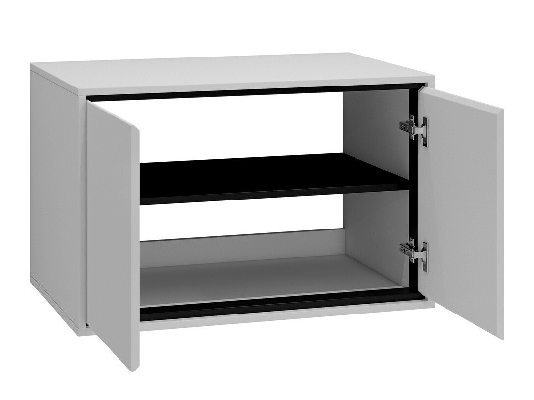 Hängeschrank für Waschbecken Tecavu 103 (Weiss glänzend + Weiss)