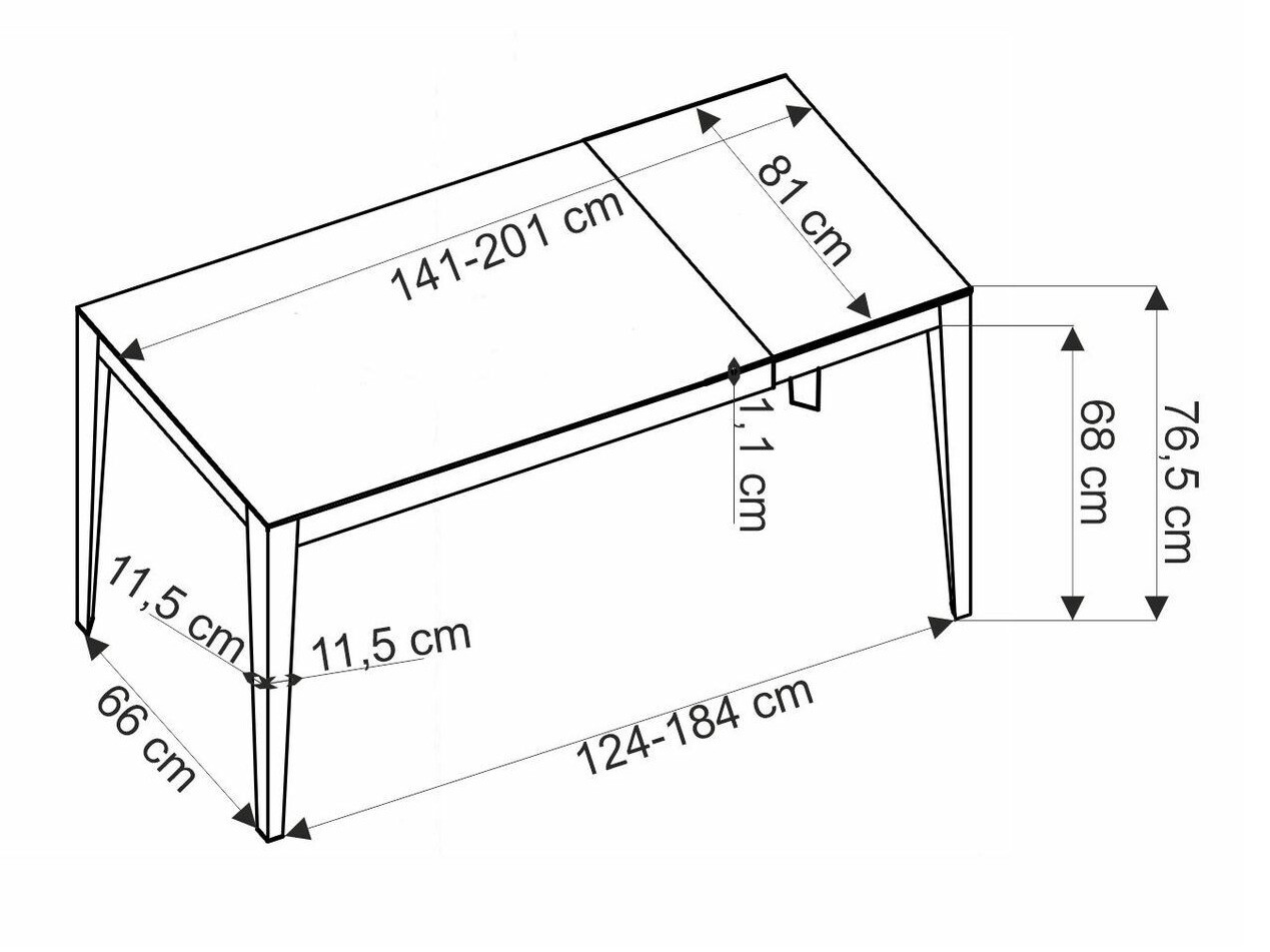 Tisch Houston 2157 (Grauer Marmor)