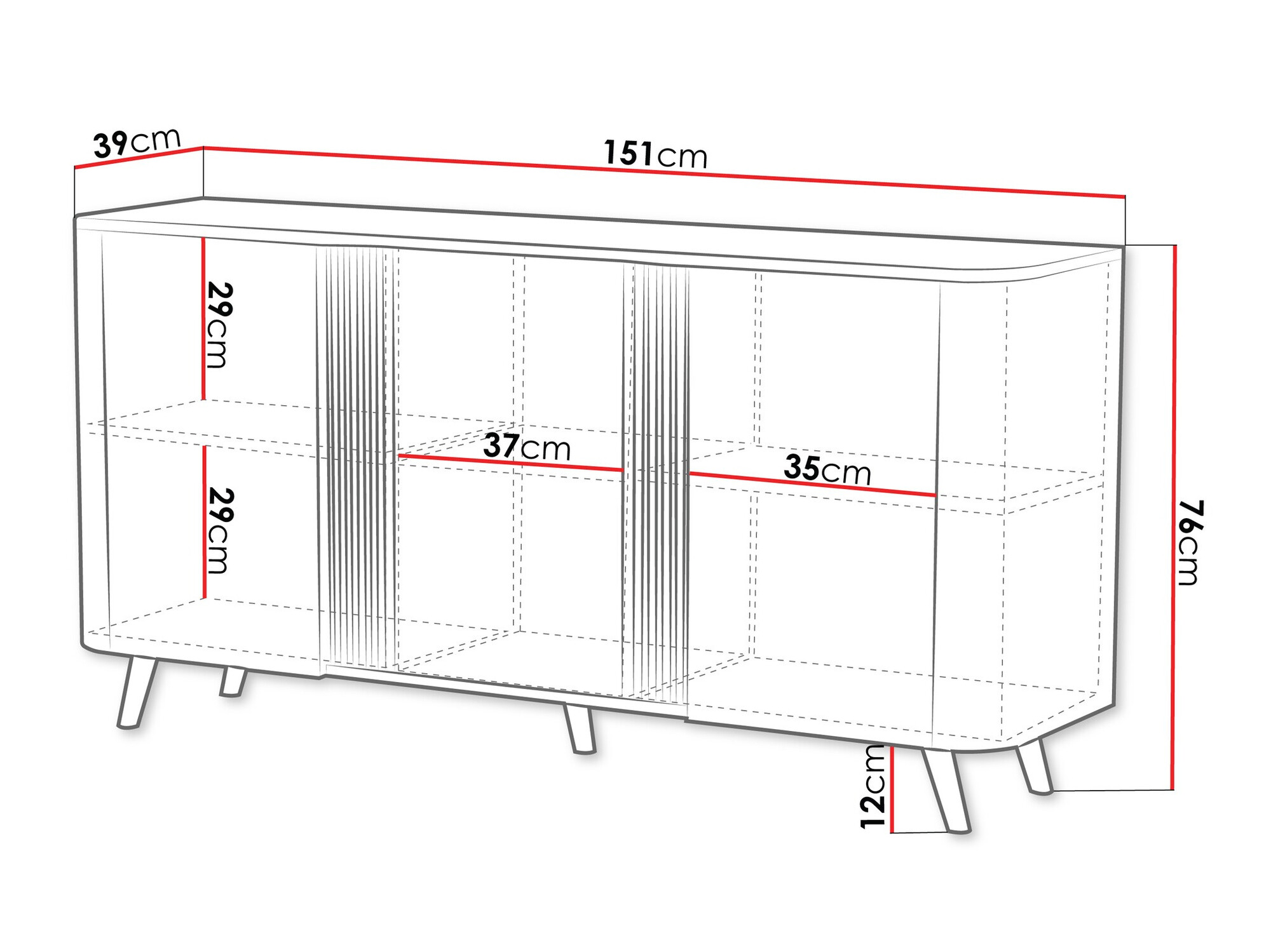 Sideboard Modus (Schwarz)