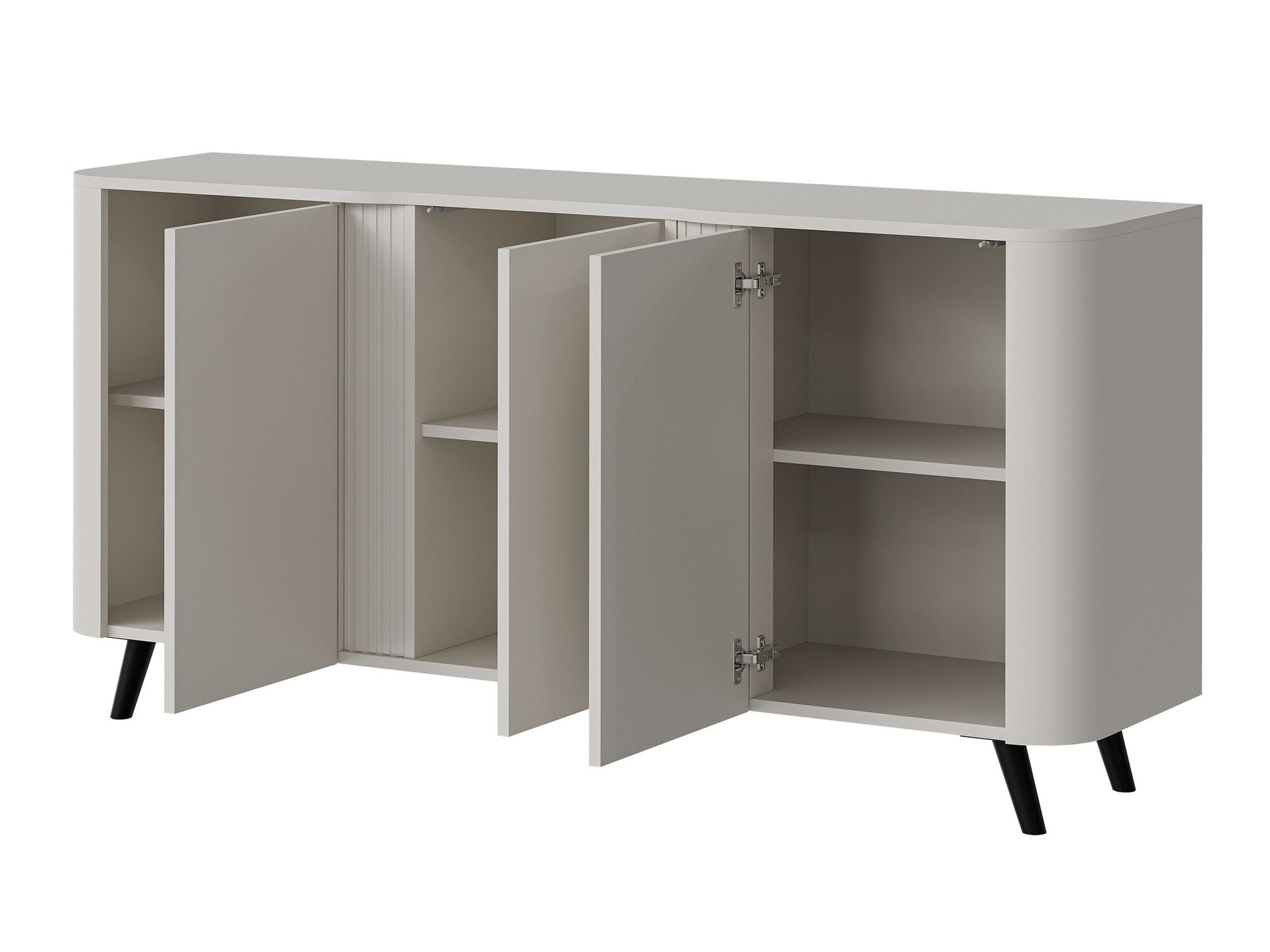 Wohnzimmer-Sets Charlotte 204 (Schwarz + Schwarzer Marmor)