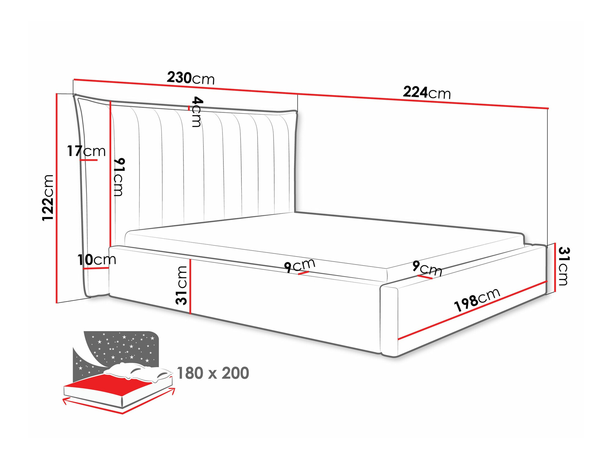 Bett Comfivo Solacium (Kronos 19)