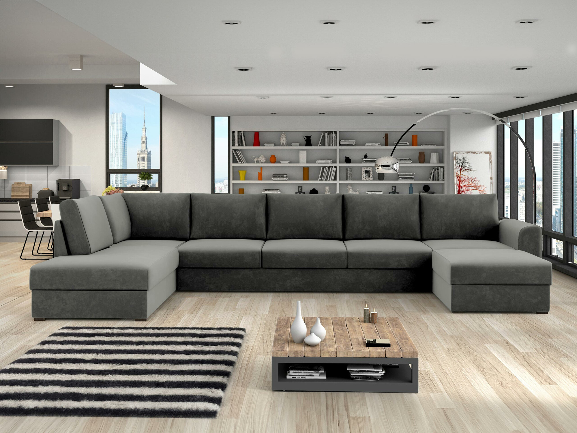 Ecksofa Comfivo Flumen I (Magic Velvet 2217)