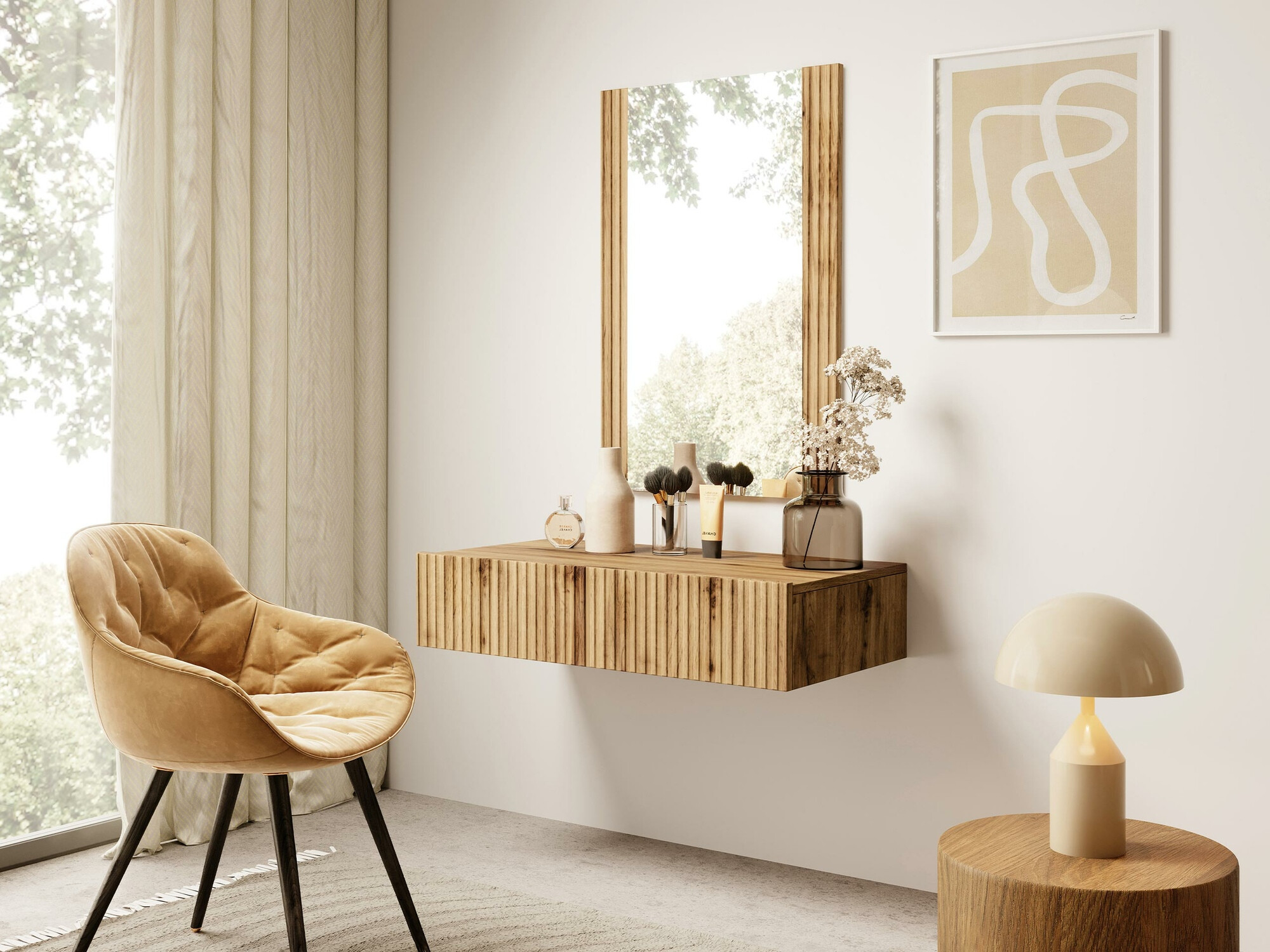 Schminktisch Comes (Wotan Eiche)