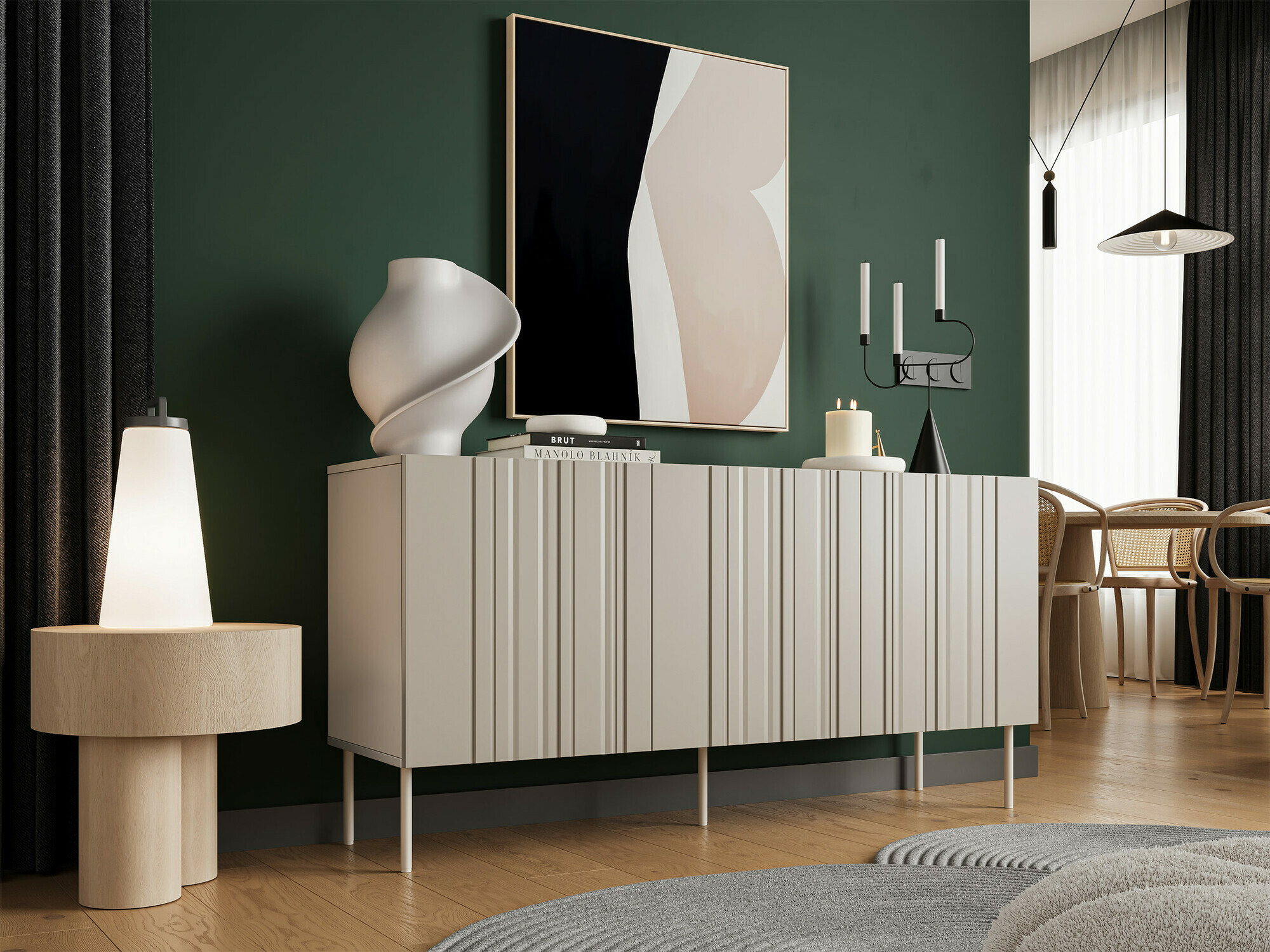 Sideboard Evavese 100 (Beige)