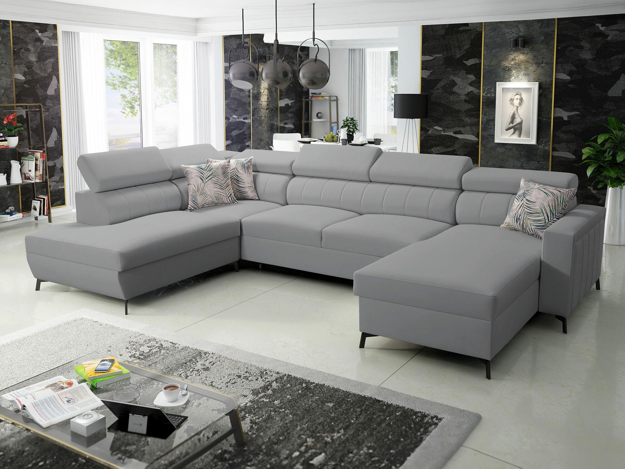 Ecksofa Sarasota 158 (Mono 244 + Botanical 36)