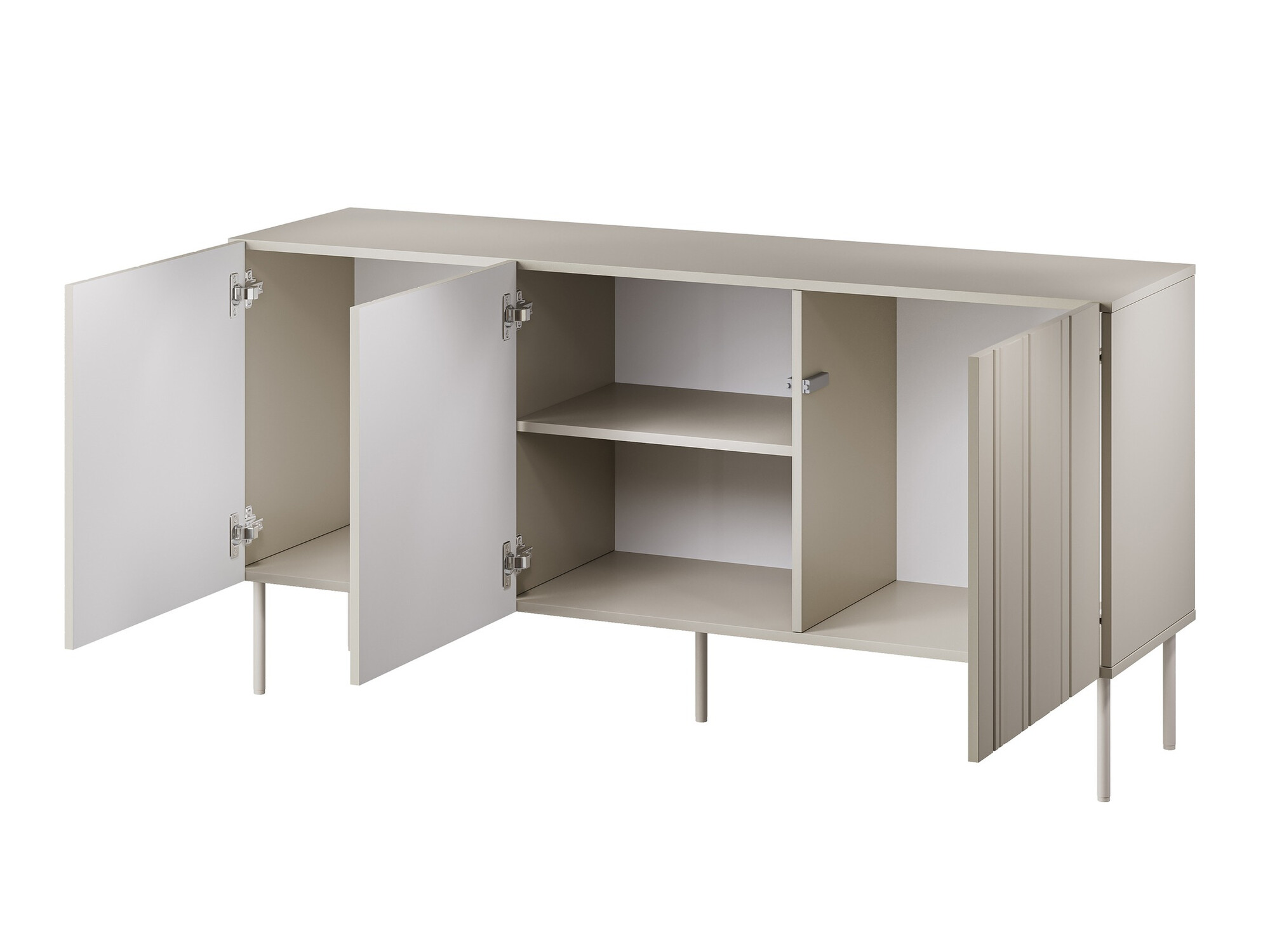 Wohnzimmer-Set Evavese 105 (Schwarz)